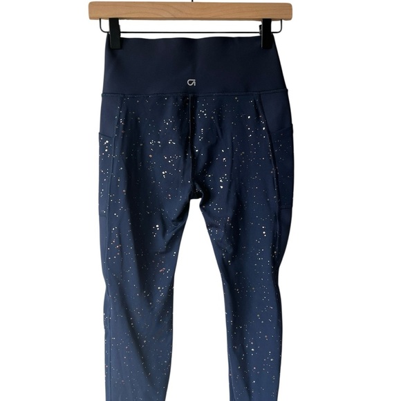 GAP Navy Sculpt Leggings with Speckle Detail Petite S - Picture 4 of 6